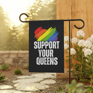 Support Your Queens Drag Queen Garden Flag Drag is Not A Crime Garden Banner LBGT Garden Flag Political Garden Gay Rights Banner Home Decor