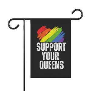 Support Your Queens Drag Queen Garden Flag Drag is Not A Crime Garden Banner LBGT Garden Flag Political Garden Gay Rights Banner Home Decor