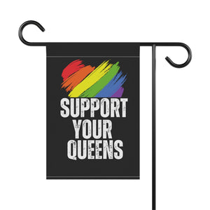 Support Your Queens Drag Queen Garden Flag Drag is Not A Crime Garden Banner LBGT Garden Flag Political Garden Gay Rights Banner Home Decor