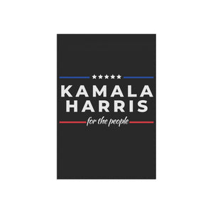 For the People Kamala Harris Garden Flag Anti Trump Garden Banner Madam President Vote Blue Kamala for President Democrat Political Flag