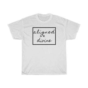 Aligned & Divine T-Shirt/Aligned Tee/Yoga Tee/Meditation Tee/Meditation Shirt/Aligned AF T-Shirt