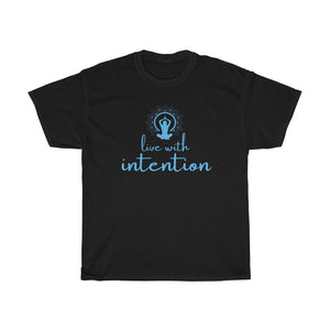 Live with Intention Shirt Living with Intention Shirt Live with Intent Mindfulness tshirt Spiritual shirt Aligned New Age Shirt Meditation