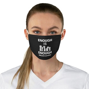 Black Lives Matter Face Mask, BLM Mask Enough is Enough I stand BLM Ally Lightweight Reusable Mask, BLM Facemask Black Lives Matter mask
