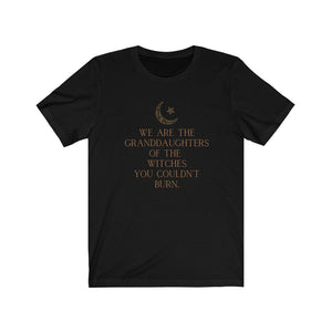 We Are the Granddaughters of the Witches You Could Not Burn Salem Witch Shirt Popular Right Now Mystical Shirt Celestial Moon Trending Now