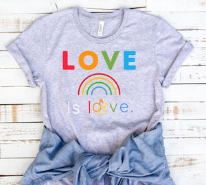 Rainbow LGBTQ Shirt Love is Love Shirt LGBT Pride Shirt LBGT Ally Tee gay pride tshirt love wins equality shirt plus size graphic unisex
