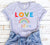 Rainbow LGBTQ Shirt Love is Love Shirt LGBT Pride Shirt LBGT Ally Tee gay pride tshirt love wins equality shirt plus size graphic unisex