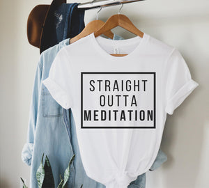 Meditation Shirt Meditate shirt Meditation chakra shirt Spiritual Shirt Namaste tshirt Om shirt Aligned AF funny yoga tee graphic plus