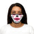 Sugar skull face mask Dia de los muertos face mask skeleton halloween face mask lightweight reusable washable mask