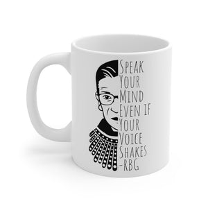 RBG Mug Ruth Bader Ginsburg Mug Notorious RBG Coffee Cup Mug Nasty Woman Mug Feminist Mug Feminism Gift for Her Universal Mug 11 oz