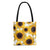 Sunflower Print Reusable Tote Bag Cute Large Sunflower Purse Tote Wildflower