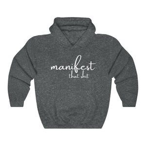Manifest that Shit Hoodie Manifest Manifesting Spiritual Hoodie Abundance Aligned AF shirt Mystic Chakras Yoga Meditation Plus Avail