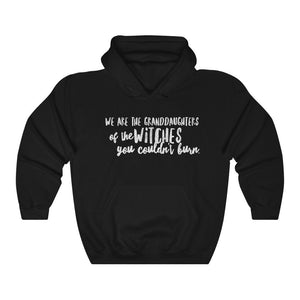 We Are the Granddaughters of the Witches You Could Not Burn Salem Witch Hoodie Not Every Witch Lives in Salem Halloween Mystic Hoodie Plus