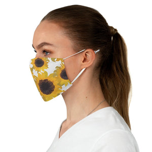 Sunflower Face Mask Cute Sunflower Mask Wildflower Lightweight Reusable Fabric Face Covering