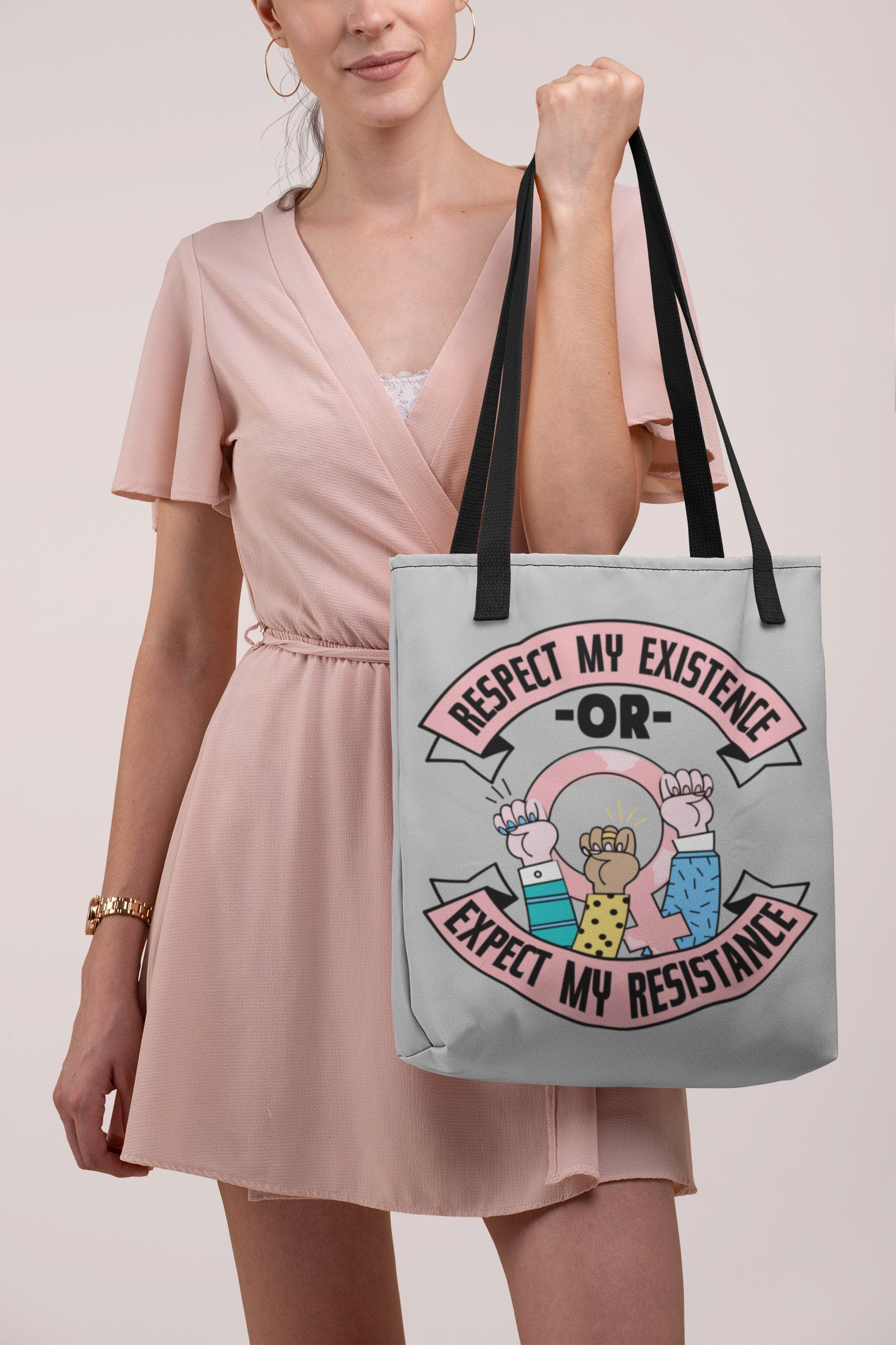 Respect Women's Bodies Tote Bag / My Body My Choice Pro 
