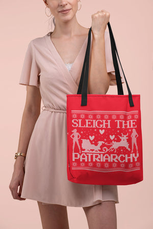 Radical Feminist Tote Bag Christmas Tote Smash the Patriarchy Activist Bag Women's Rights Feminist Gift for Her tote bag