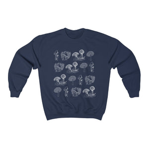 Mushroom Sweatshirt Cottagecore Sweatshirt Botanical Jumper Botanical sweater 90s Vintage Style  Cottagecore Aesthetic Sweater Plus Avail