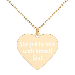 Self Love Gifts for Women Love Yourself Gifts for Her She loved herself Engraved Necklace for christmas birthday gift for daughter friend
