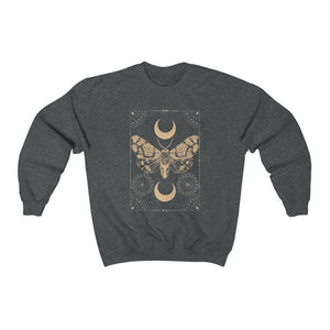 Witchy Clothing Mystical Butterfly Sweatshirt Mystical Shirt Moon Shirt Dark Academia Tarot Shirt witchy shirt celestial moon and stars