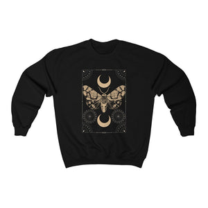 Witchy Clothing Mystical Butterfly Sweatshirt Mystical Shirt Moon Shirt Dark Academia Tarot Shirt witchy shirt celestial moon and stars