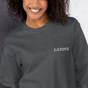 Latinx Embroidered Sweatshirt Latino Heritage Hispanic Heritage Latina AF Latino Pride Afro Latino Embroidery