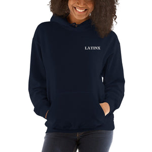 Latinx Embroidered Hoodie Latino Heritage Hispanic Heritage Latina AF Latino Pride Afro Latino Embroidery minimalist hoodie