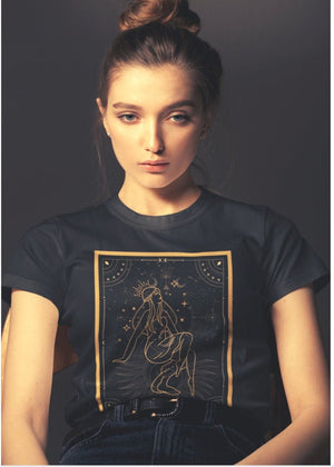 Goddess Shirt Tarot Shirt Witchy Clothes Tarot Shirts Women Indie Tarot Card Shirt Witchy Shirt Occult Tshirt Alt Clothing Mystical T-Shirt