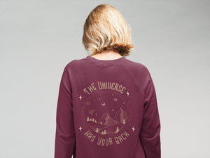 Witchy Clothing Mystical Sweater Witchy Clothes Witchy Shirt Spiritual Shirt Celestial Shirt The Universe Has Your Back Occult Alt Clothing
