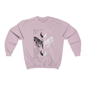 Mystical Butterfly Shirt Witchy Aesthetic Moth Shirt Mystical Moon Sweater Spiritual Tarot Shirt witchy shirt celestial moon and stars