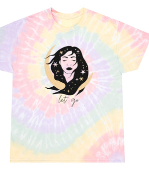 Witchy Clothes Tie Dye TShirt Witchy Woman Let go Hippie Shirt Aesthetic Moon Shirt Witchy Shirt Mystical Moon Trendy Festival Shirt