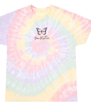 You Matter Shirt Tye Dye Shirt Mental Health Shirt Butterfly Shirt Tie Dye Shirt Self Love Shirt Graphic Tee inspirational plus size tie dye