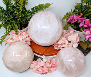 VERY Large Rose Quartz Sphere Rose Quartz Crystal Ball Rose Quartz Crystal Sphere Healing Crystal for Self Love Gift Spiritual Chakra Stone