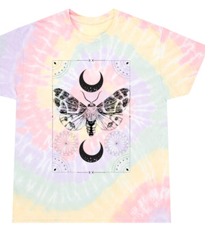 Tarot Shirt Tye Dye Shirt Witchy Clothes Butterfly Shirt Witchy Shirt Occult Shirt Pastel Goth Shirt Moon Shirt Spiritual Tarot Card Shirt