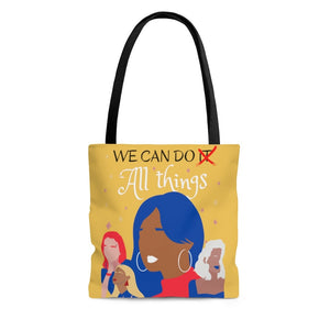 Women Empowerment Gift We Can Do It Feminist Tote Bag Women's Rights Feminist Gift for Her Abstract Line Art Reusable Canvas tote