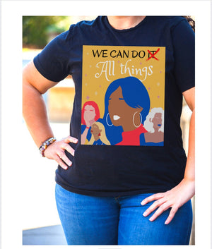 Women Empowerment T-Shirt We Can Do It Shirt Feminist Shirt Women's Rights Tee Shirt Feminist Gift for Her Abstract Line Art