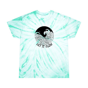Ocean Wave Aesthetic Tye Dye Shirt Go With The Flow Japanese Wave Aesthetic Shirt Sunset Waves Tee Tumblr Shirt Women's Nature Tie Dye Shirt