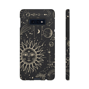Witchy Phone Case Mystical Celestial Aesthetic Phone Case Zodiac Planets Moon protective tough case Samsung Iphone Indie Boho Phone Cover
