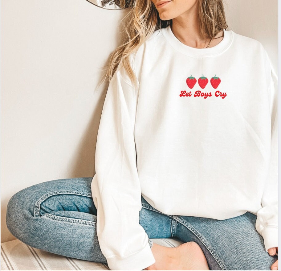 Feminist Sweater Strawberry Sweater Feminist Sweatshirt Strawberry Shirt Feminist Sweatshirts Equality Shirt Mental Health Shirt Trendy