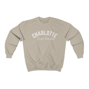 Charlotte NC Crew Neck Sweatshirt North Carolina Shirt Charlotte Shirt Oversized Sweatshirt Trendy Sweatshirt State Shirt Charlotte Sweater