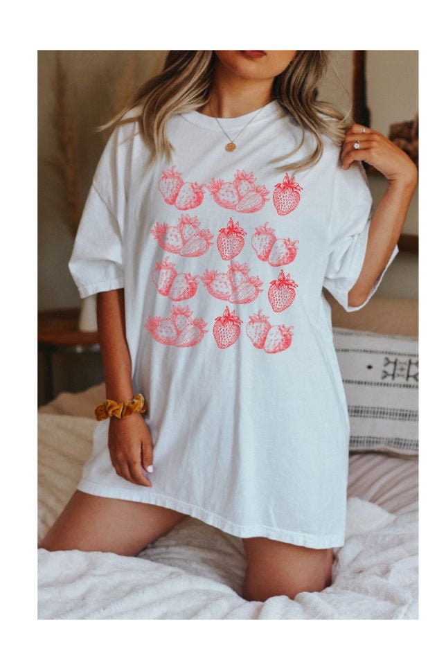 Strawberry Botanical Shirt - The Good Witch MVMT