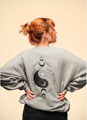 Ying Yang Shirts Aesthetic Sweater Yin and Yang Spiritual Shirts Sun And Moon Shirt Yin Yang Celestial Shirt Mystical Shirt Boho Indie Shirt