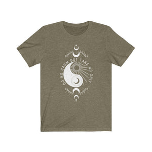 Feminist Shirt Aesthetic Clothes Ying Yang Shirts Feminism Shirt Yin and Yang Spiritual Shirts Sun and Moon Shirt Boho Indie Clothes