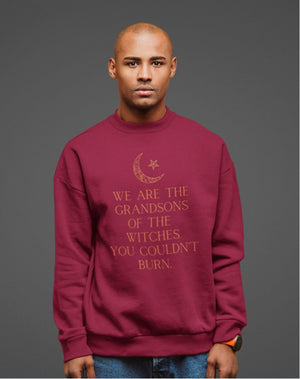 We Are The Grandsons of The Witches You Couldnt Burn Trendy Sweatshirt Salem Witch Shirt Mystical Shirt Witchy Clothes Witchy Aesthetic