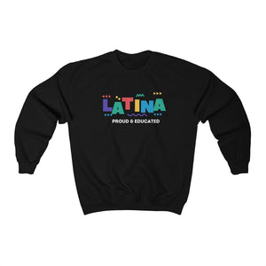 Latina AF Sweatshirt Trendy Clothes Latina Shirt Latina Shirts Crew Neck Sweatshirt Latinx Shirt Hispanic Heritage Shirt Chicana Borica