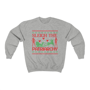 Feminist Christmas Sweater Sleigh the Patriarchy Feminist Sweatshirt Feminist Shirt Equality Shirt Human Rights Shirt Ugly Christmas Shirt