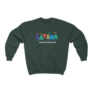 Latina AF Sweatshirt Trendy Clothes Latina Shirt Latina Shirts Crew Neck Sweatshirt Latinx Shirt Hispanic Heritage Shirt Chicana Borica