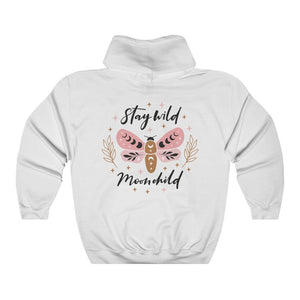 Stay Wild Moon Child Butterfly Hoodie Aesthetic Hoodie Trendy Hoodie Witchy Clothes Botanical Shirt Oversized hoodie Moon Phases Mystical