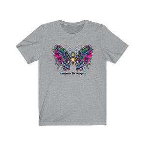 Embrace Change- Butterfly Shirt, Mandala Shirt, Mandala T Shirt, Spiritual Shirts, Mental Health Shirt, Wildflower Shirt, Botanical Shirt