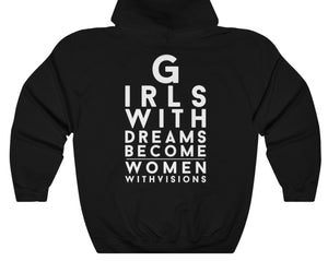 Girls With Dreams - Feminist Sweatshirt, Trendy Hoodie, Feminism Shirt, Womens Rights Shirt, Equality Shirt, Social Justice Shirt