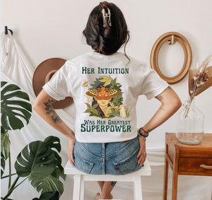 Feminist shirt Her Intuition Was Her Greatest Superpower Butterfly Mystical shirt Ethereal Cottagecore shirt Feminism Shirt Spiritual Shirt