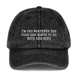 Her Body Her Choice Vintage Dad Hat Pro Choice Hat Feminist Hat Protect Roe Cotton Twill Cap Reproductive Rights Feminist Gift